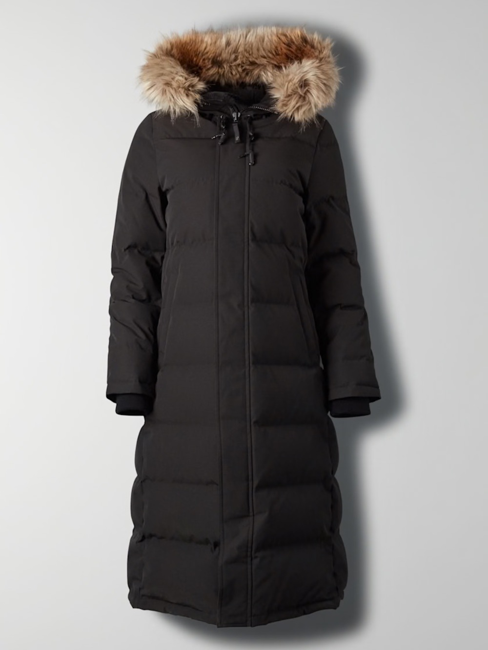 BNWT Aritzia TNA The Powder Parka Long, color Black, Size S